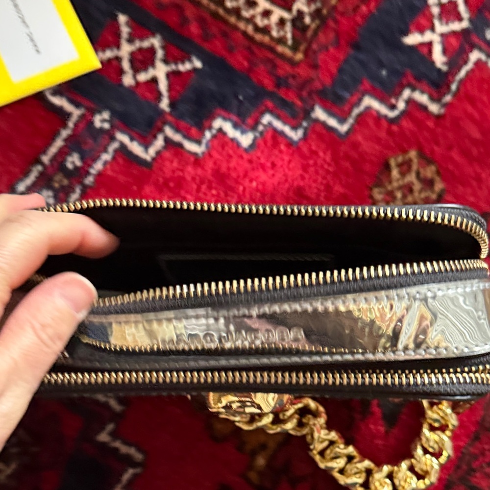 Marc Jacob's Gold and Silver Snapshot Bag - Picture 9 of 14